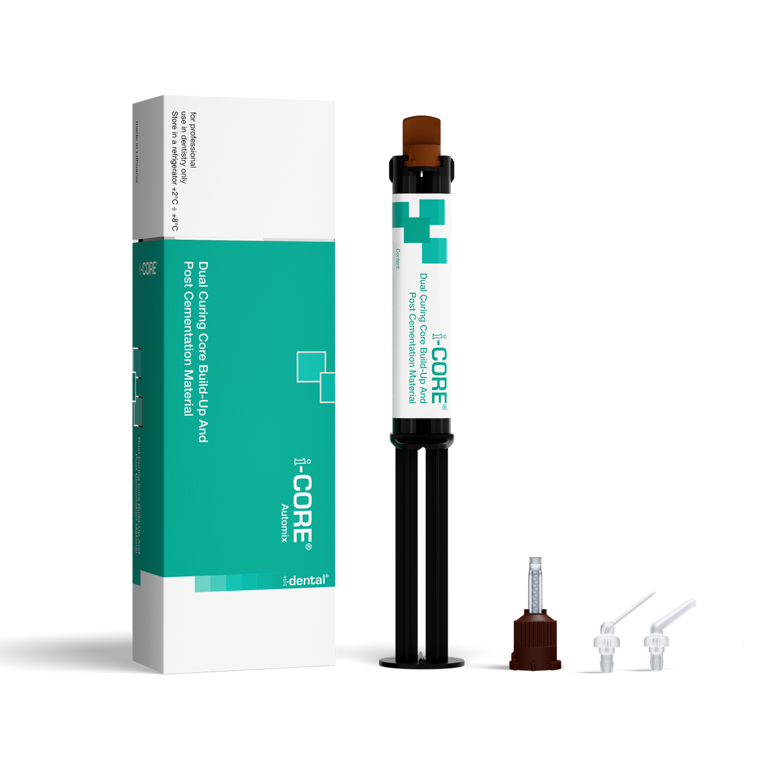 i-CORE - Dual Curing Core Build-up and Post Cementation Material - i-dental
